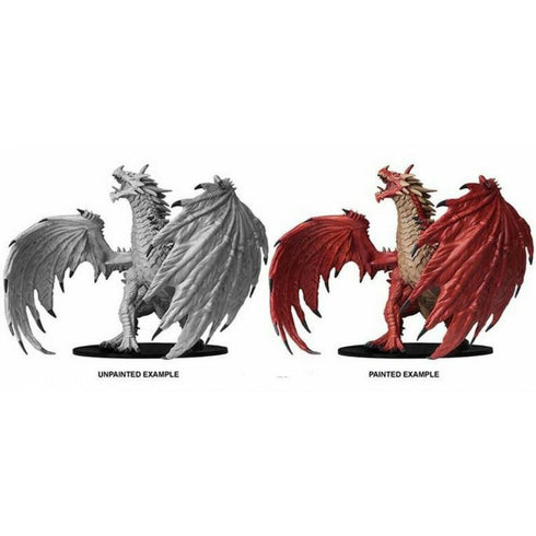 Pathfinder Battles Deep Cuts - Gargantuan Red Dragon - Unpainted